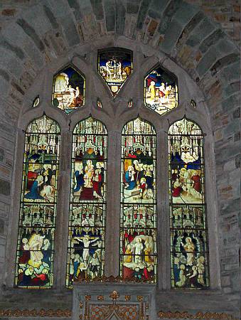 Stowford - Detail of Stained Glass